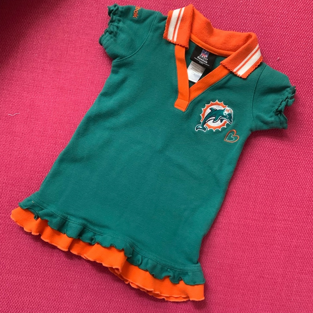 Vintage Reebok Miami Dolphins Collar Dress